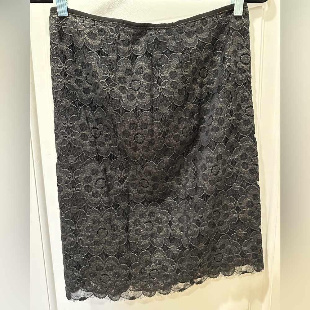 Black and gold lace Skirt
